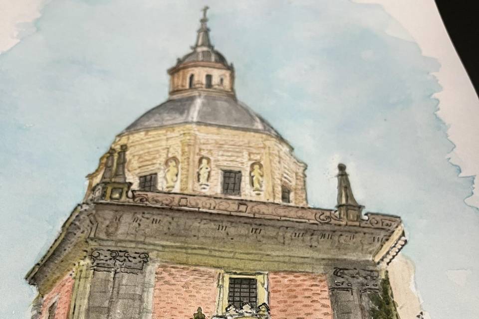 Acuarela Iglesia para plano