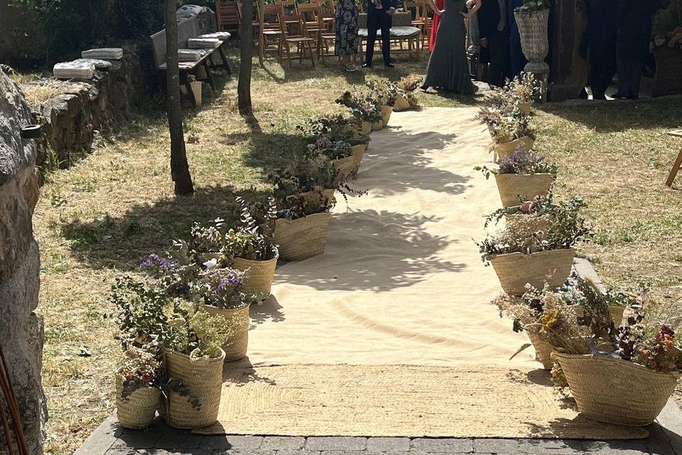 Decoración floral boda