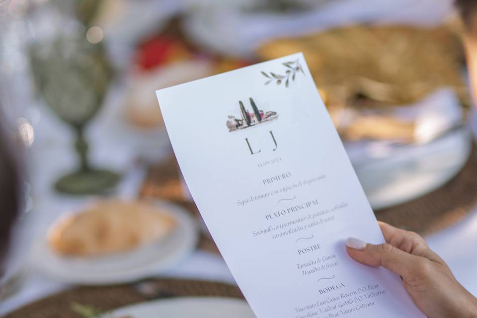 Minuta boda