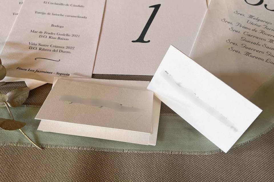 Papelería celebración boda
