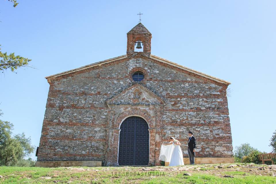 En la Iglesia donde se celebró la boda