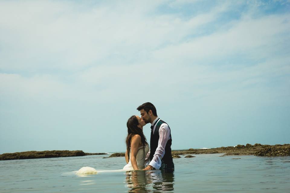 Postboda en la playa