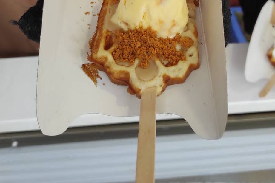 Panalwaffle + helado