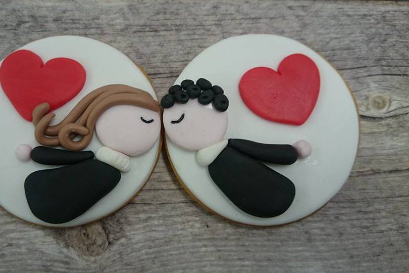 Galletas con corazones