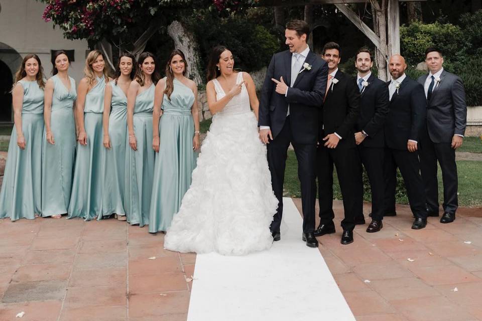 La novia y sus damas