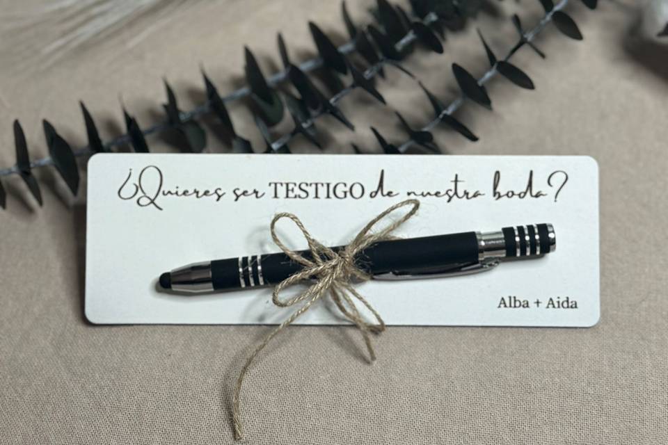 Testigo boda