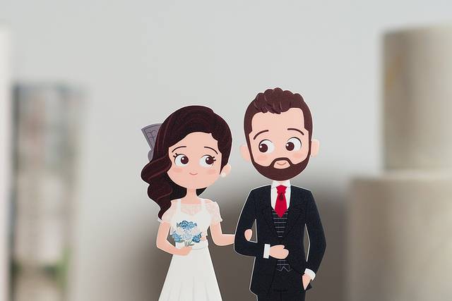 Figura de novios personalizada