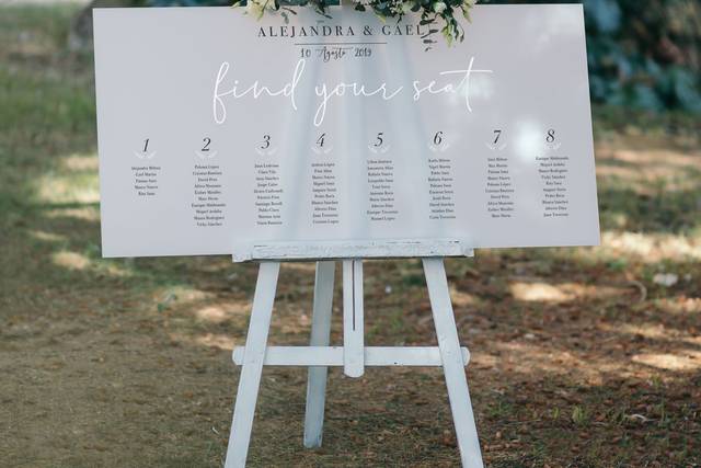 Carteles de boda personalizados - Woowlow