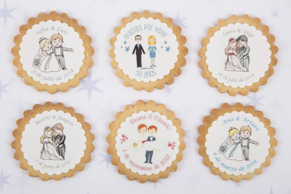 Galletas con oblea personalizadas