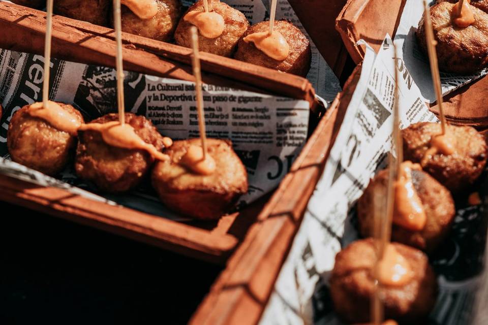 Buñuelos de calçot