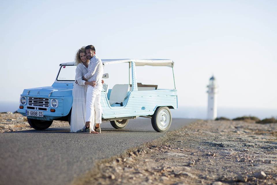 Pareja en el faro