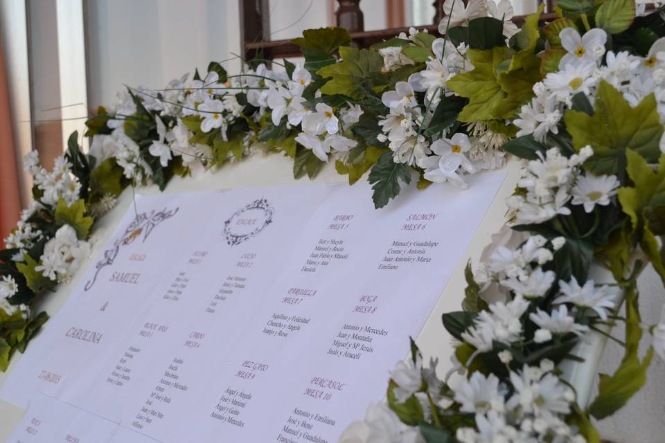 Terraza ambientada para ceremonia