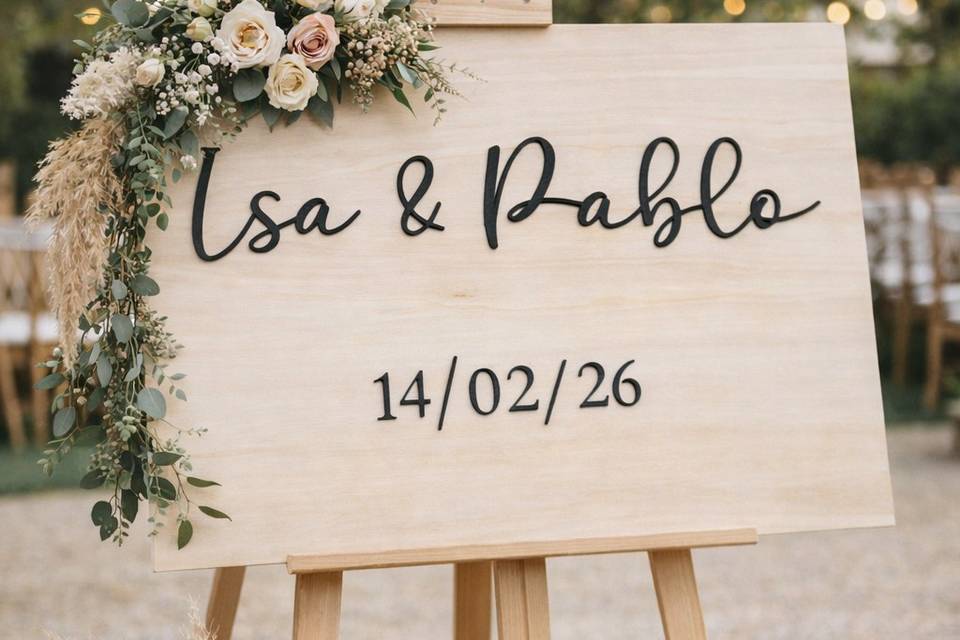 Carteles boda