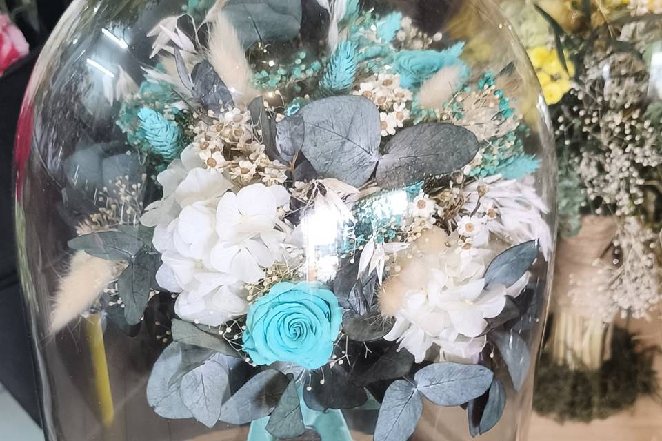 Ramo de novia en cúpula