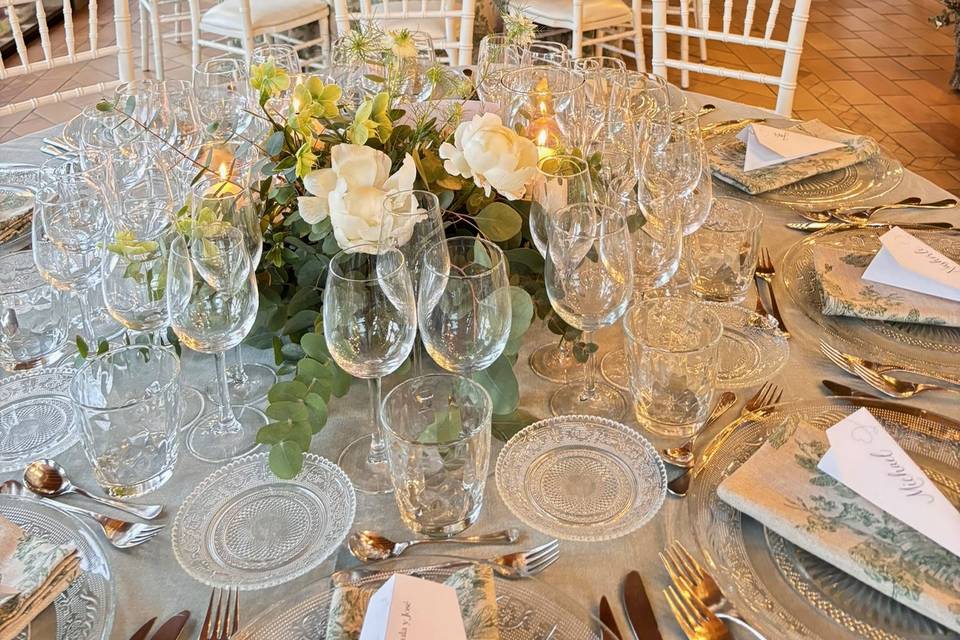 Decoración de mesas invitados
