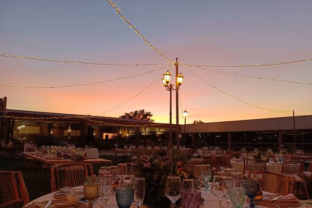 Cena atardecer
