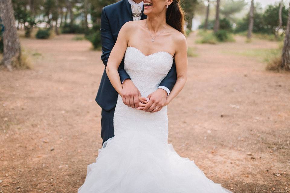 Sonrisa de los novios