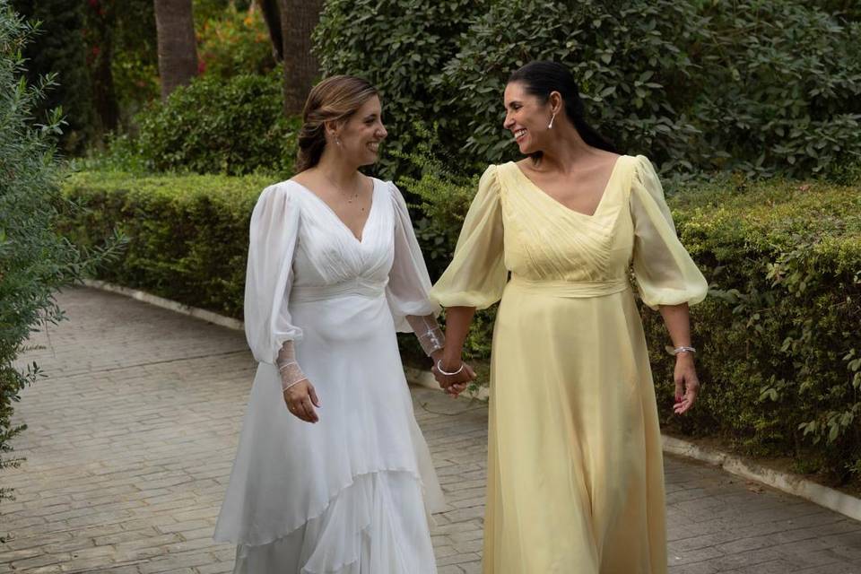 Vestido gasa a medida