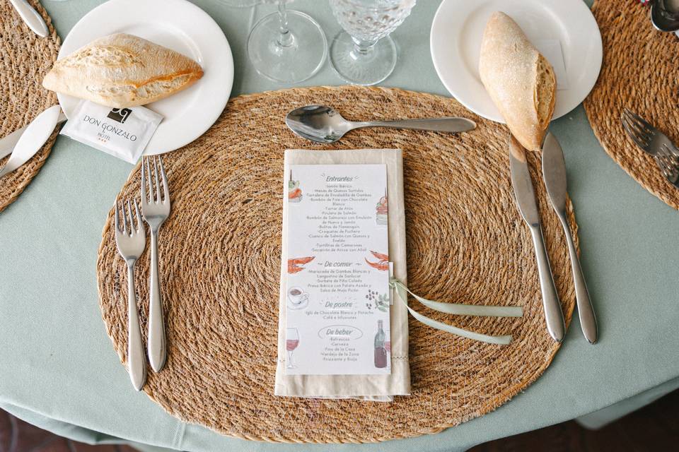 Detalle del comedor