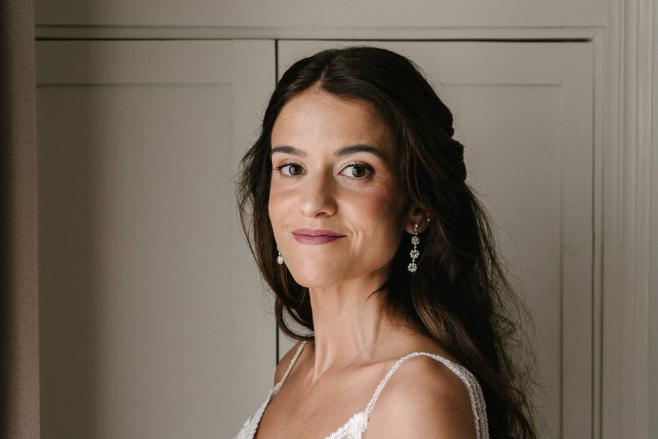 Retrato de novia preparativos
