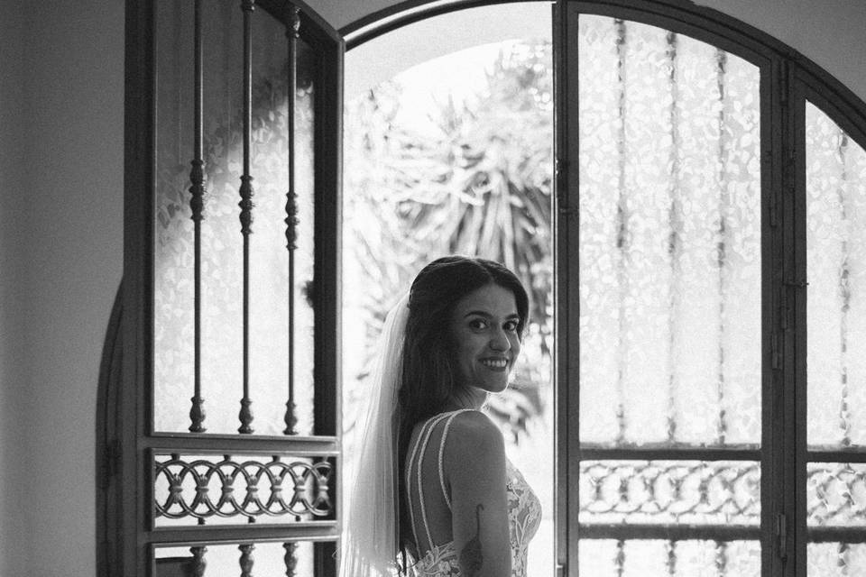 Retrato de novia preparativos
