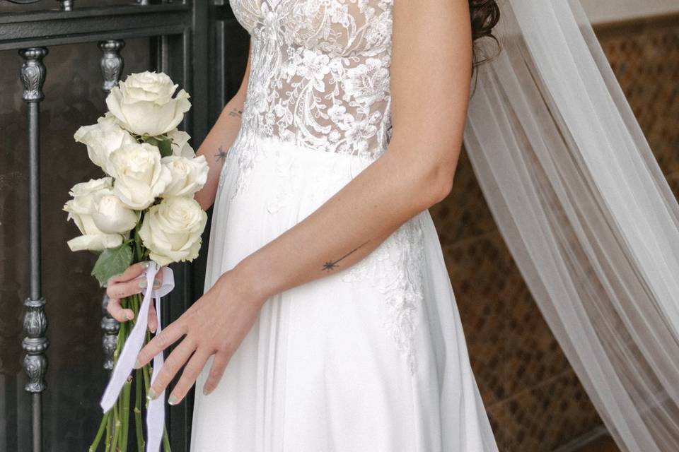 Retrato de novia preparativos