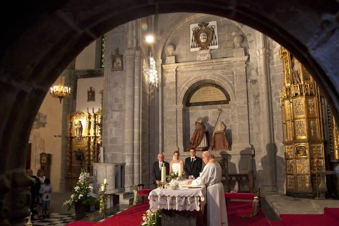 En la iglesia