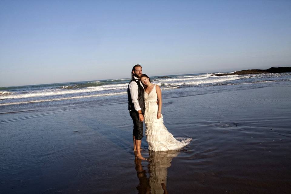 Postboda en la playa