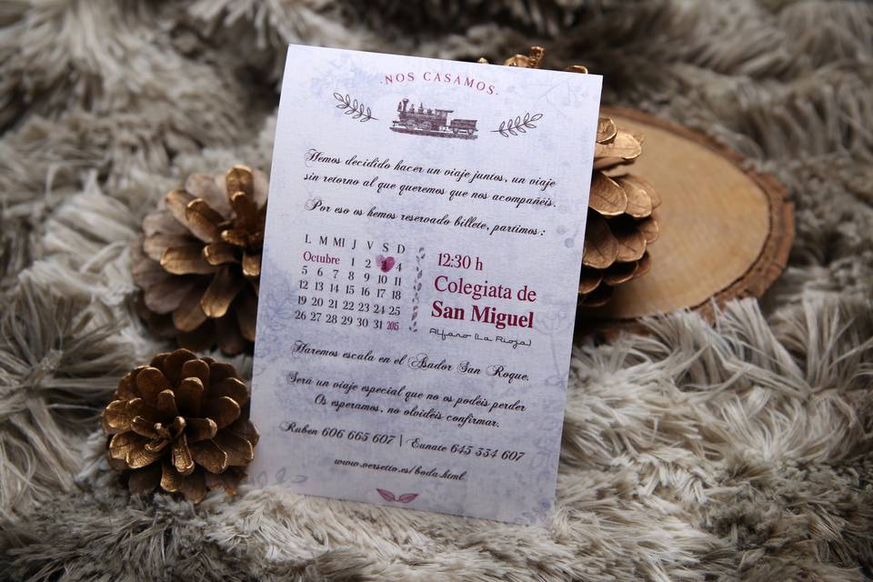 Invitación de boda