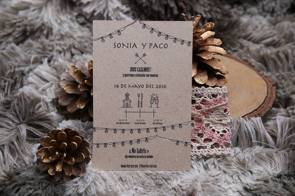 Invitación de boda