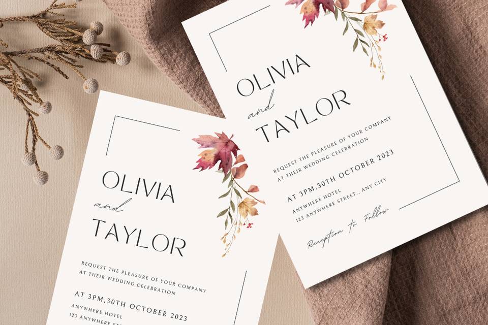 Invitacion Otoñal