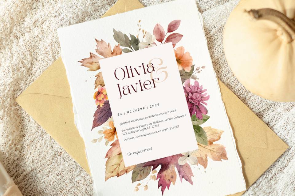 Invitacion Otoñal