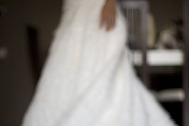 La novia y el ramo
