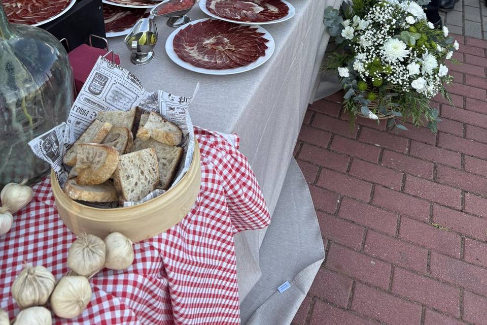 Puesto de jamon