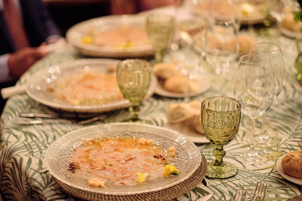 Entrante de carpaccio