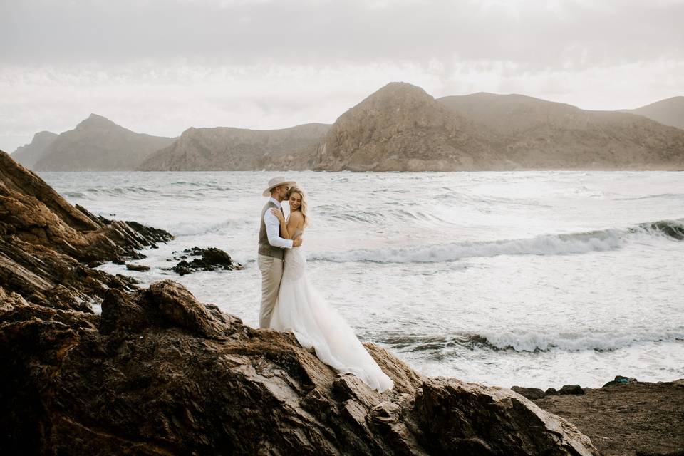 Postboda en la playa