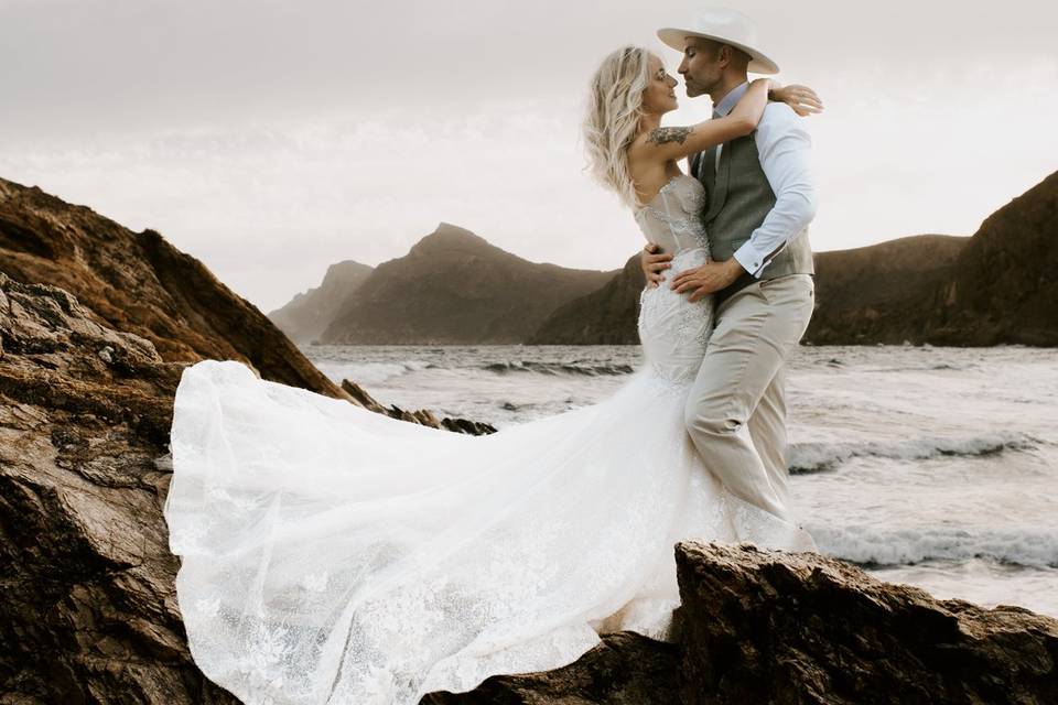 Postboda en la playa