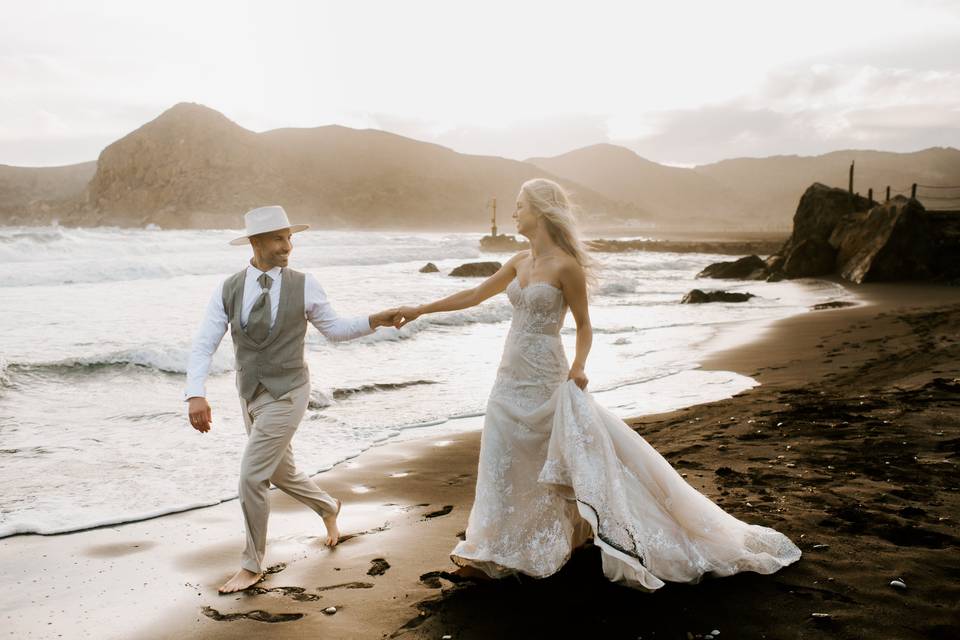 Postboda en la playa