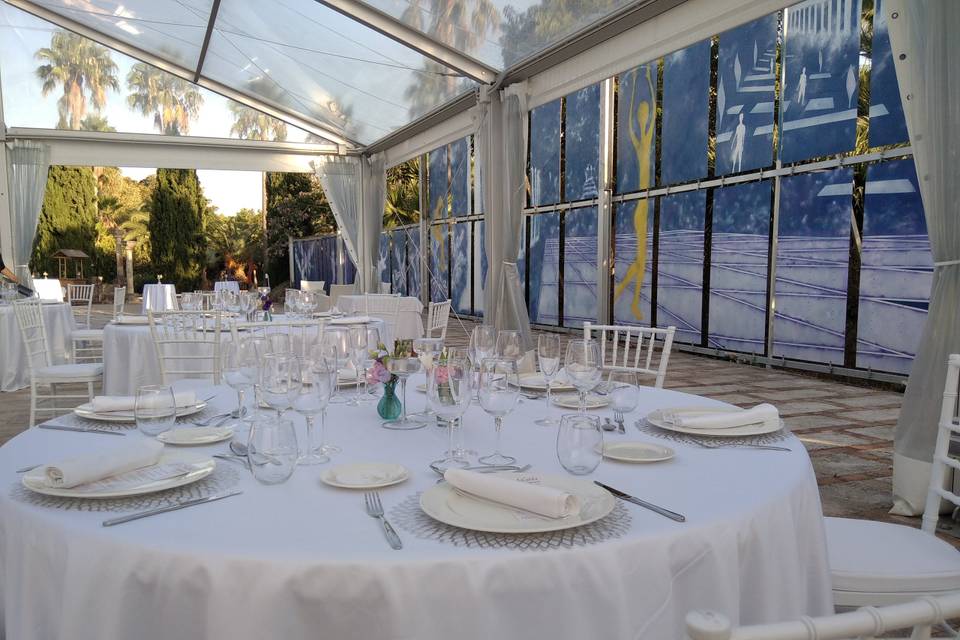 Banquete en carpa