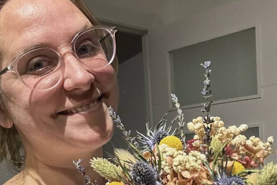 Ramo de flores preservadas