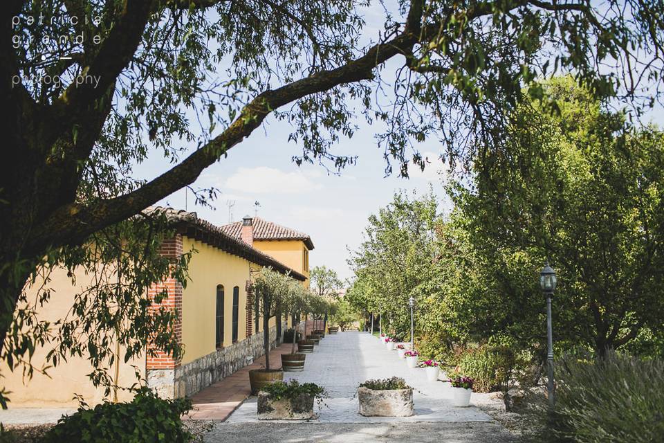 Entrada de la finca