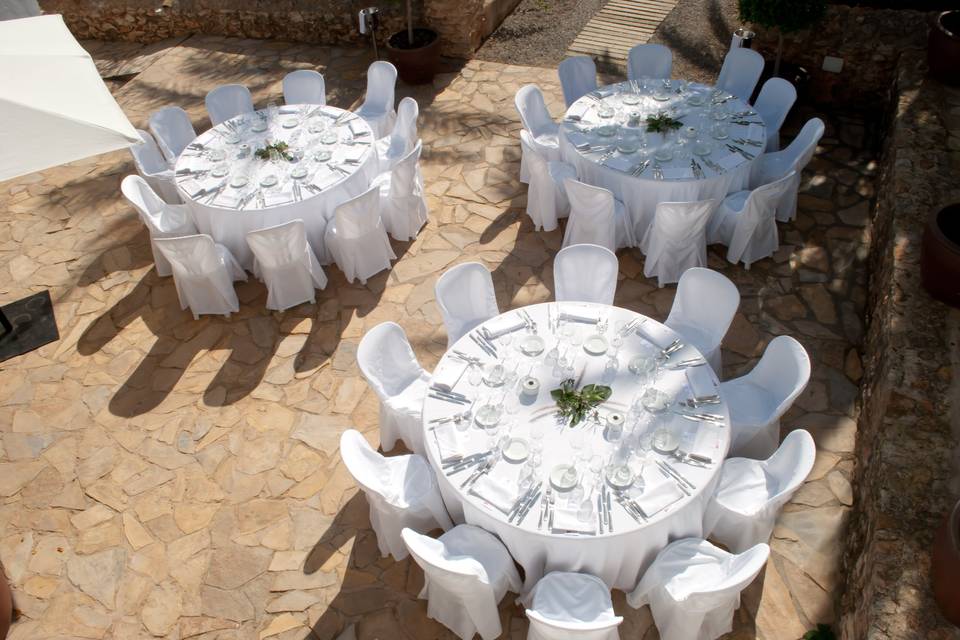 Banquete en el exterior