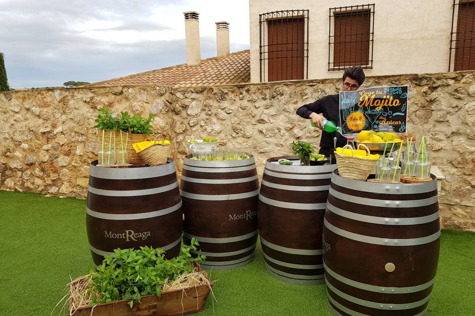 Estación con mojitos