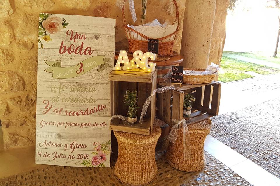 Detalles de la boda