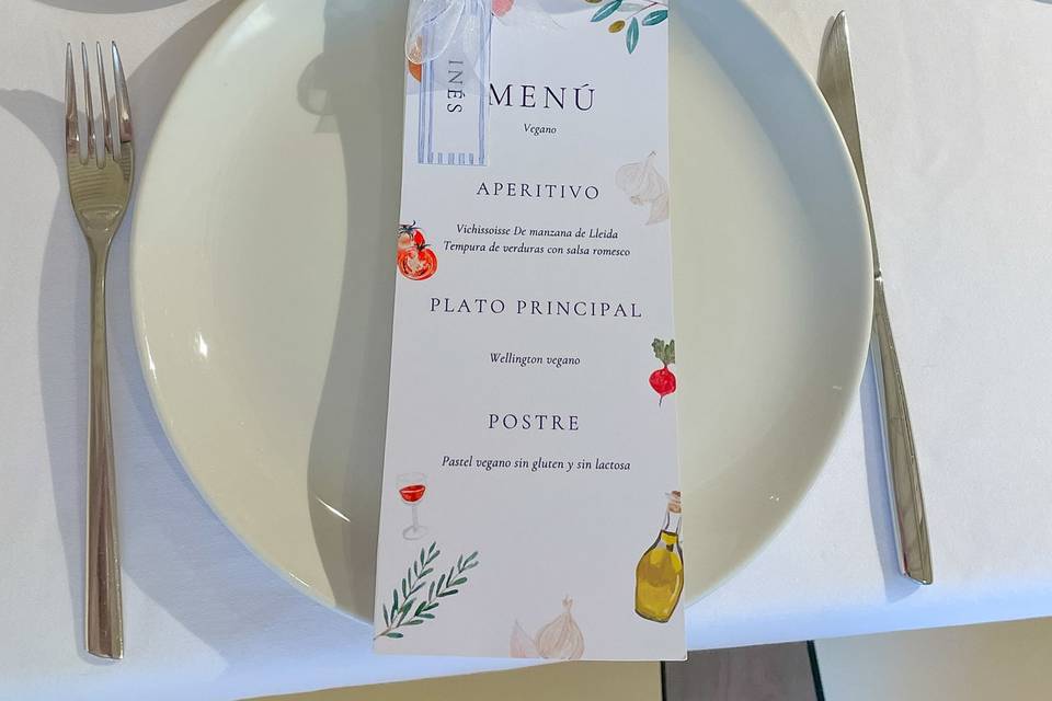Diseño Menú personalizado