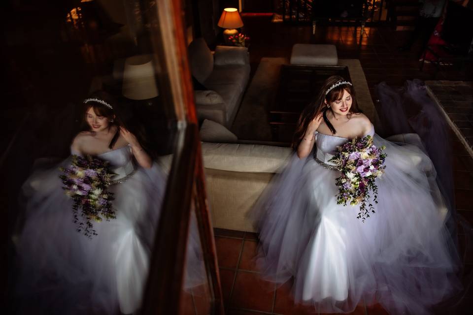 Vestido de novia, felices,