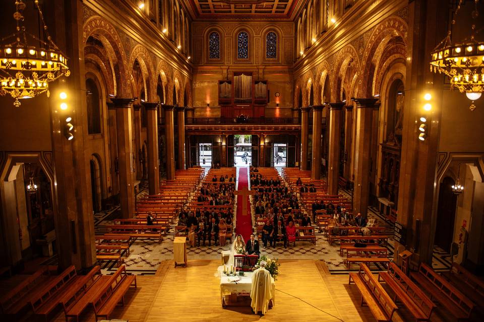 Ceremonia, boda, iglesia,