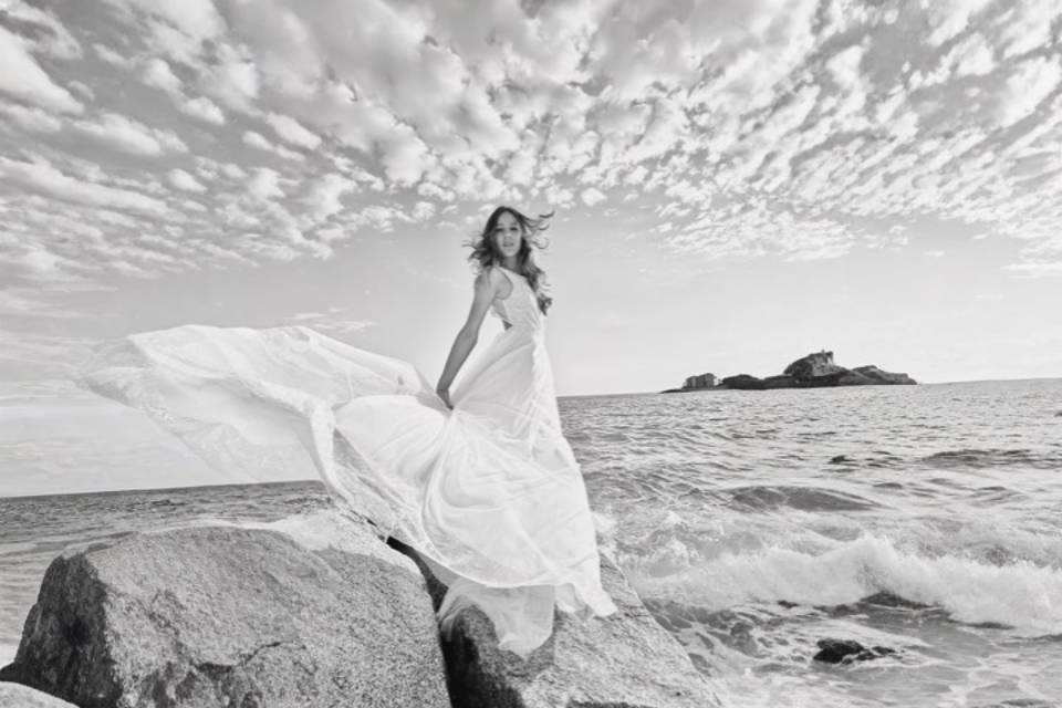 Vestido novia tul