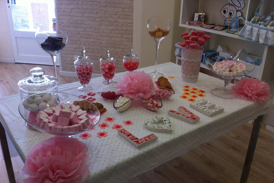 Candy bar para David y Beatriz