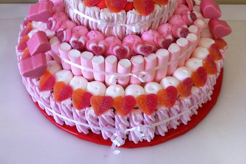 Tarta de chuches boda